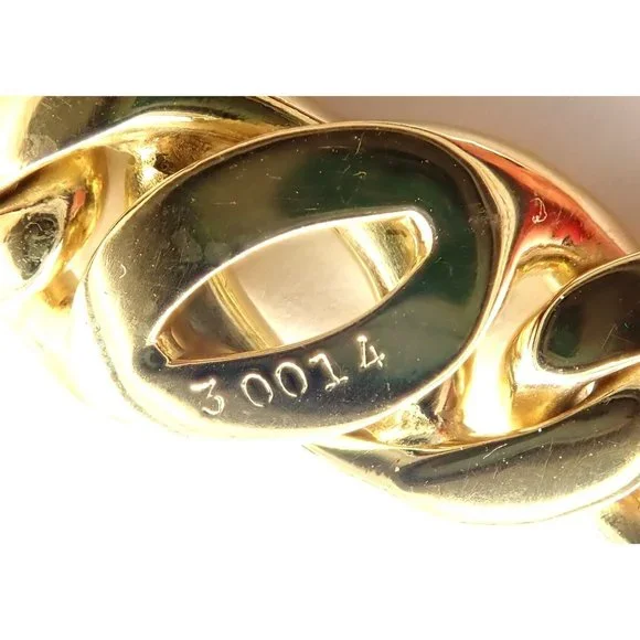 Rare! Authentic Vintage Cartier 18k Yellow Gold Link Chain Necklace - Picture 7 of 9